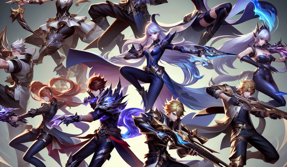 Karakter Mobile Legends dalam Visualisasi Gambar Menarik