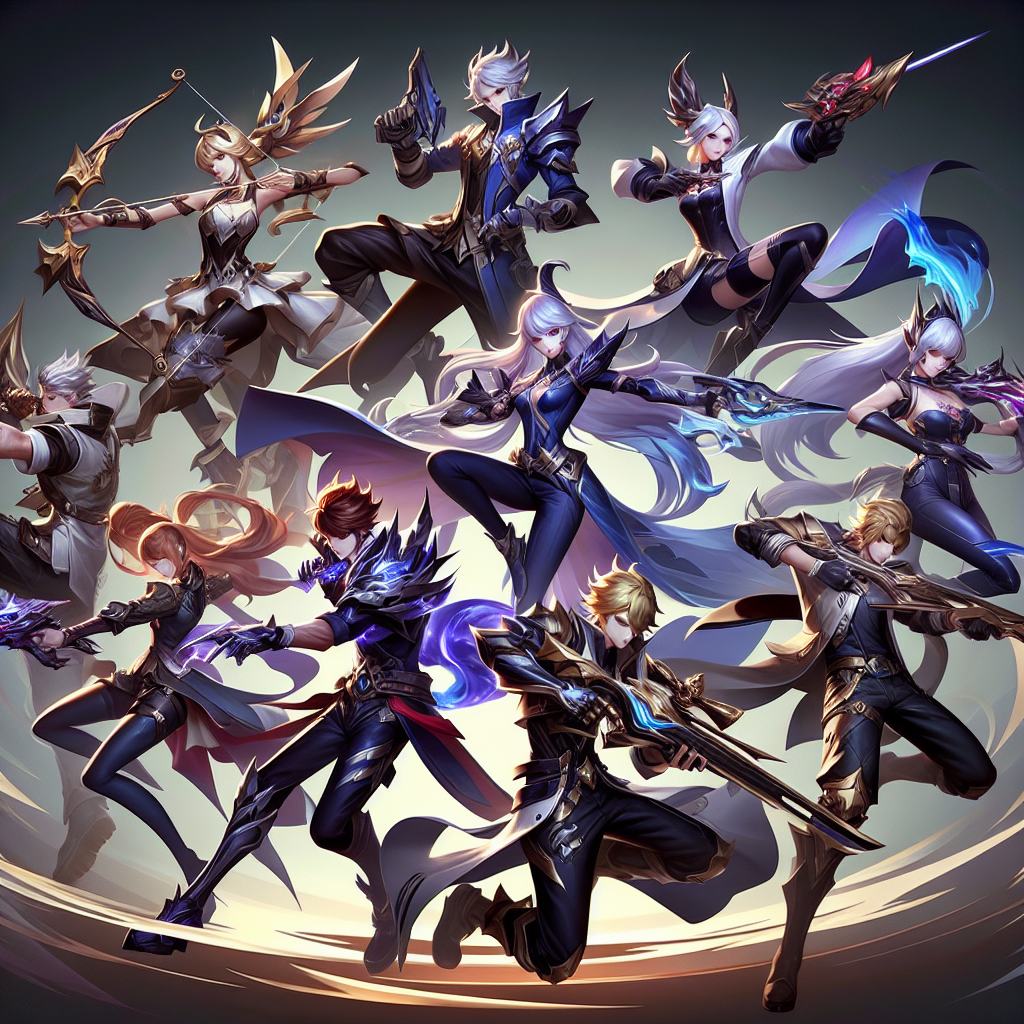 Karakter Mobile Legends dalam Visualisasi Gambar Menarik